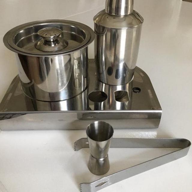 Vintage Barware | MidCentury Modern | Art Deco | Stainless Steel Barware