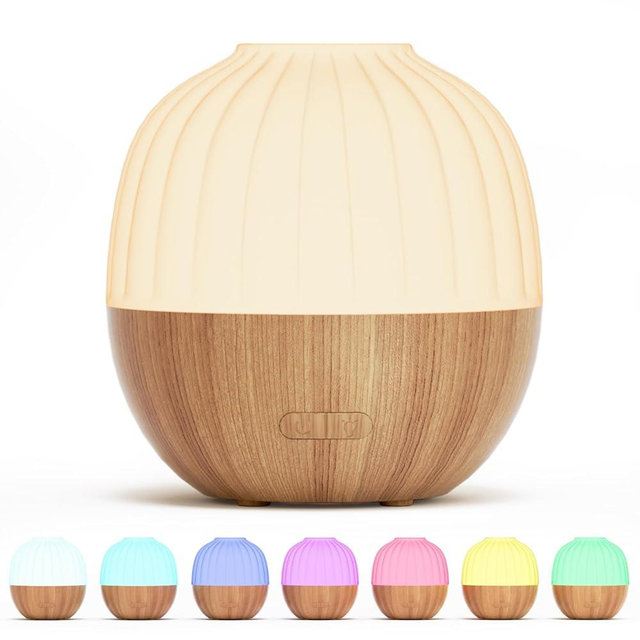 SALKING Essential Oil Diffuser, 300ml Aromatherapy Diffuser for Essential Oils, Ultrasonic Diffuser with Adjustable Mist Mode Timers, Cool Mist Humidifier with 8 Color Lights, for Office Home