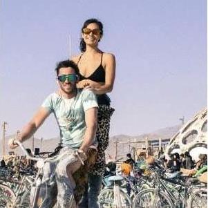 This is the best way to bike with Josh:) burning man 2014...or 13