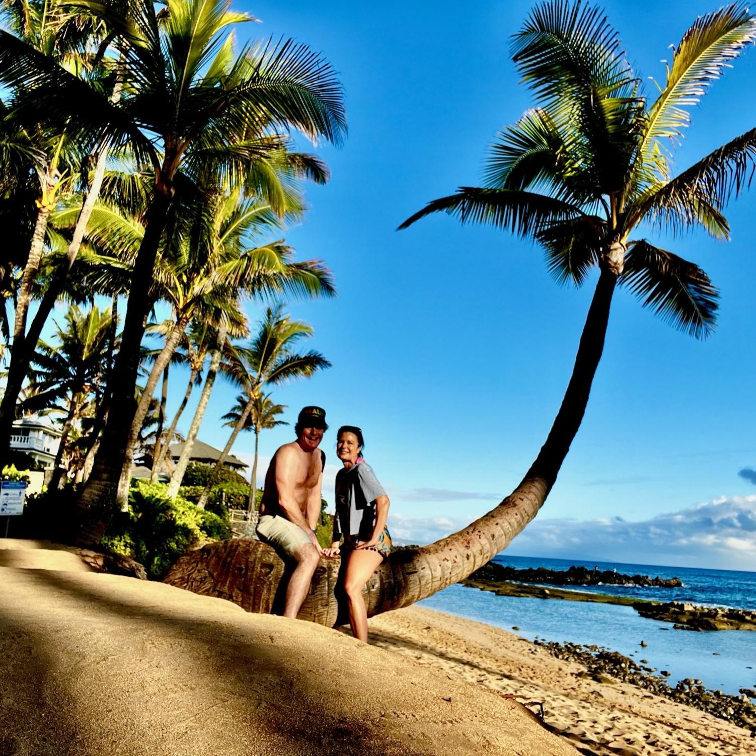 Our first trip back to Maui after meeting there the year before. Kuau Cove, Maui, HI.
