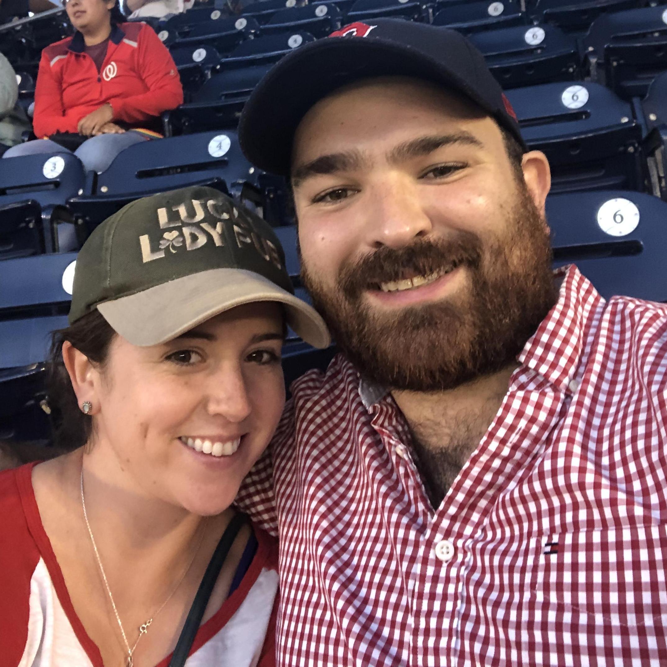 This was our first Nat's game after Mo moved back to the east coast!