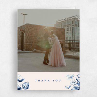 Dark Blue Wedding Thank You - Tulipier Photo