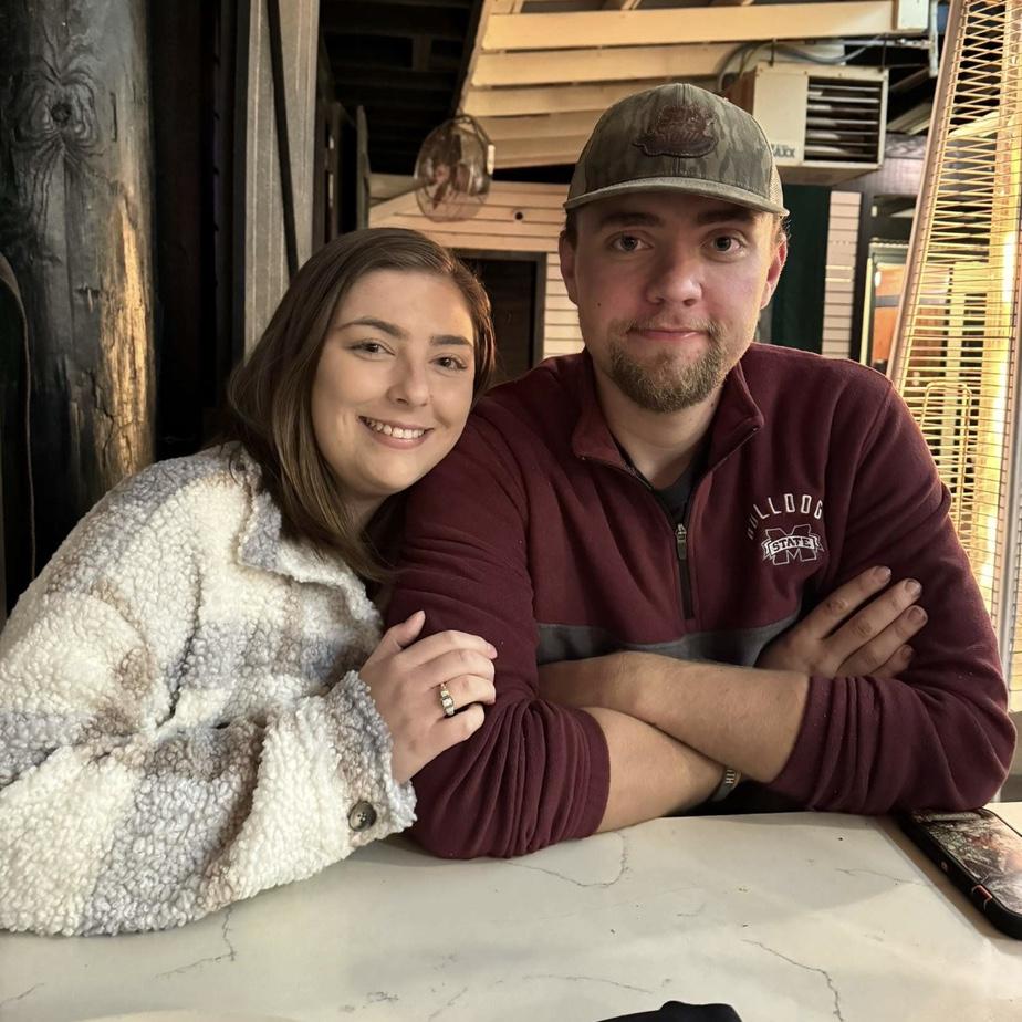 Our first photo together