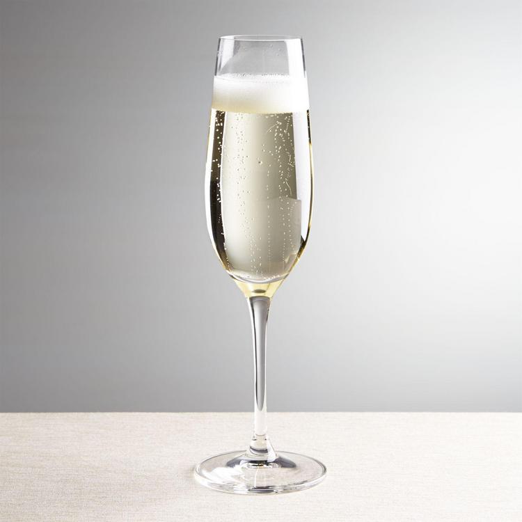 Aspen Champagne Glass Flute + Reviews | Crate & Barrel