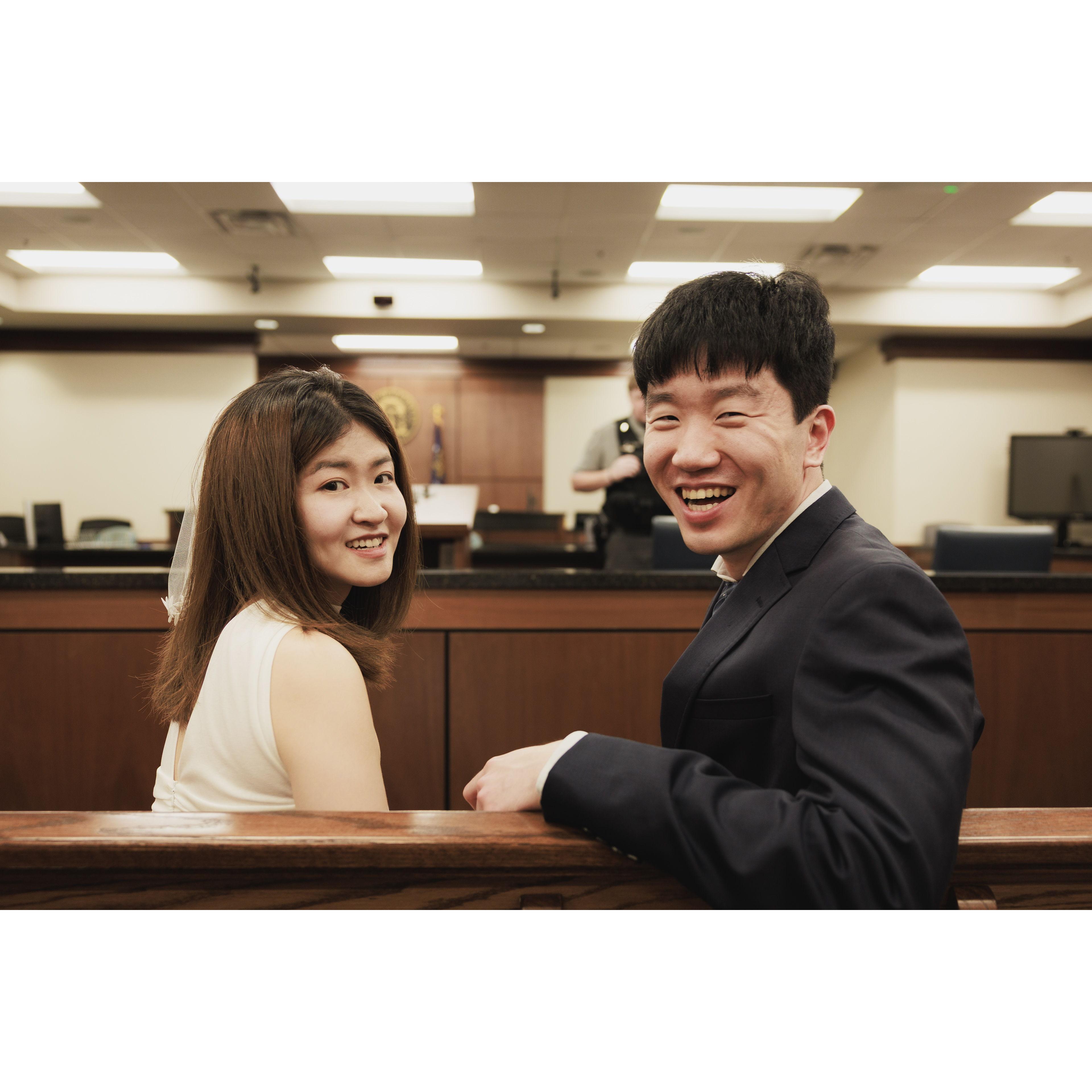 We got married at Cobb County Probate Court on May 2nd, 2025!
