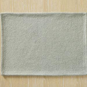 Textured Canvas Cotton Placemats - Set of 8 - Eucalyptus
