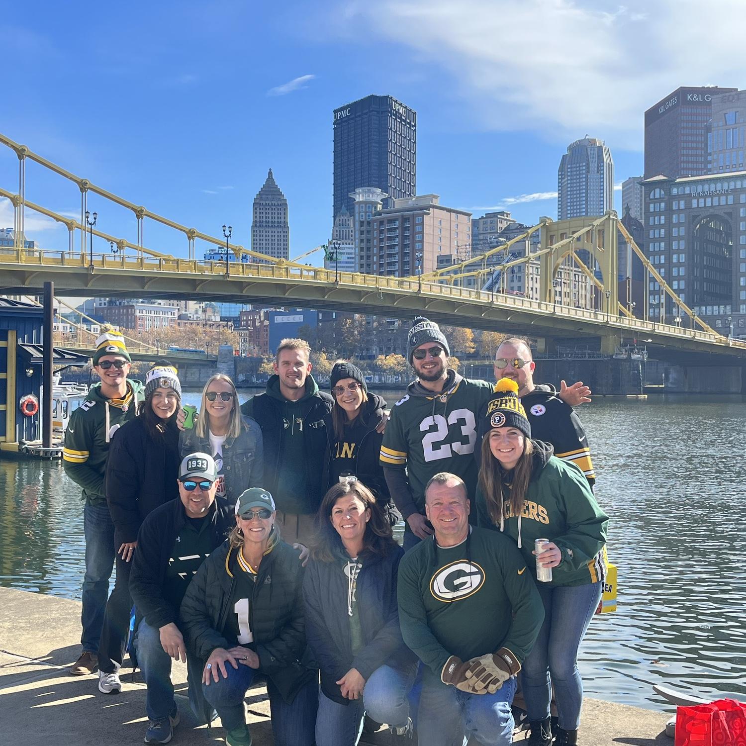 Hosting our friends and family for a Packer game was one of our most fun weekends in the Burgh!