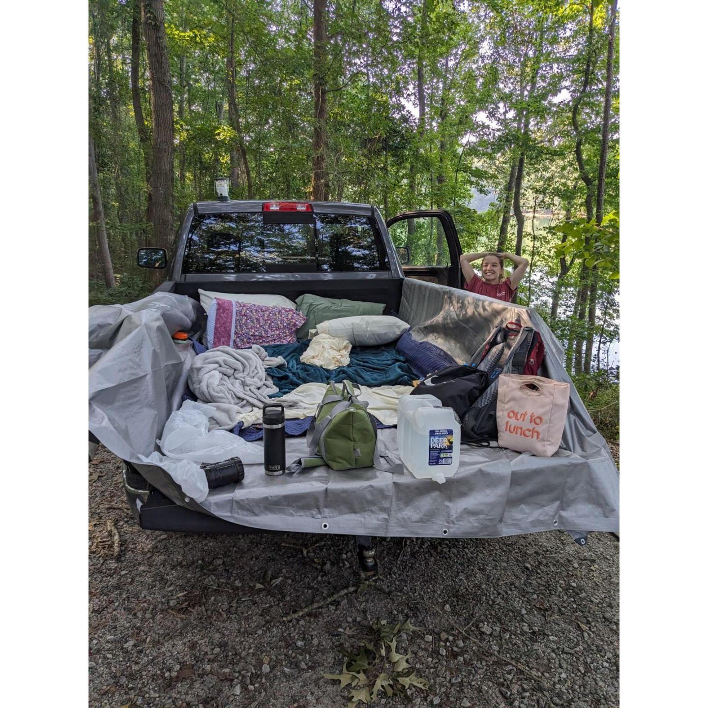 Our first camping trip at Lake Hartwell!