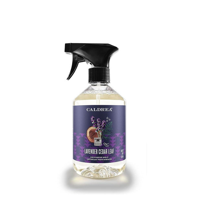 Caldrea Multi-surface CounterTop Spray Cleaner, Made With Vegetable Protein Extract, Lavender Cedar Leaf Scent, 16 Oz