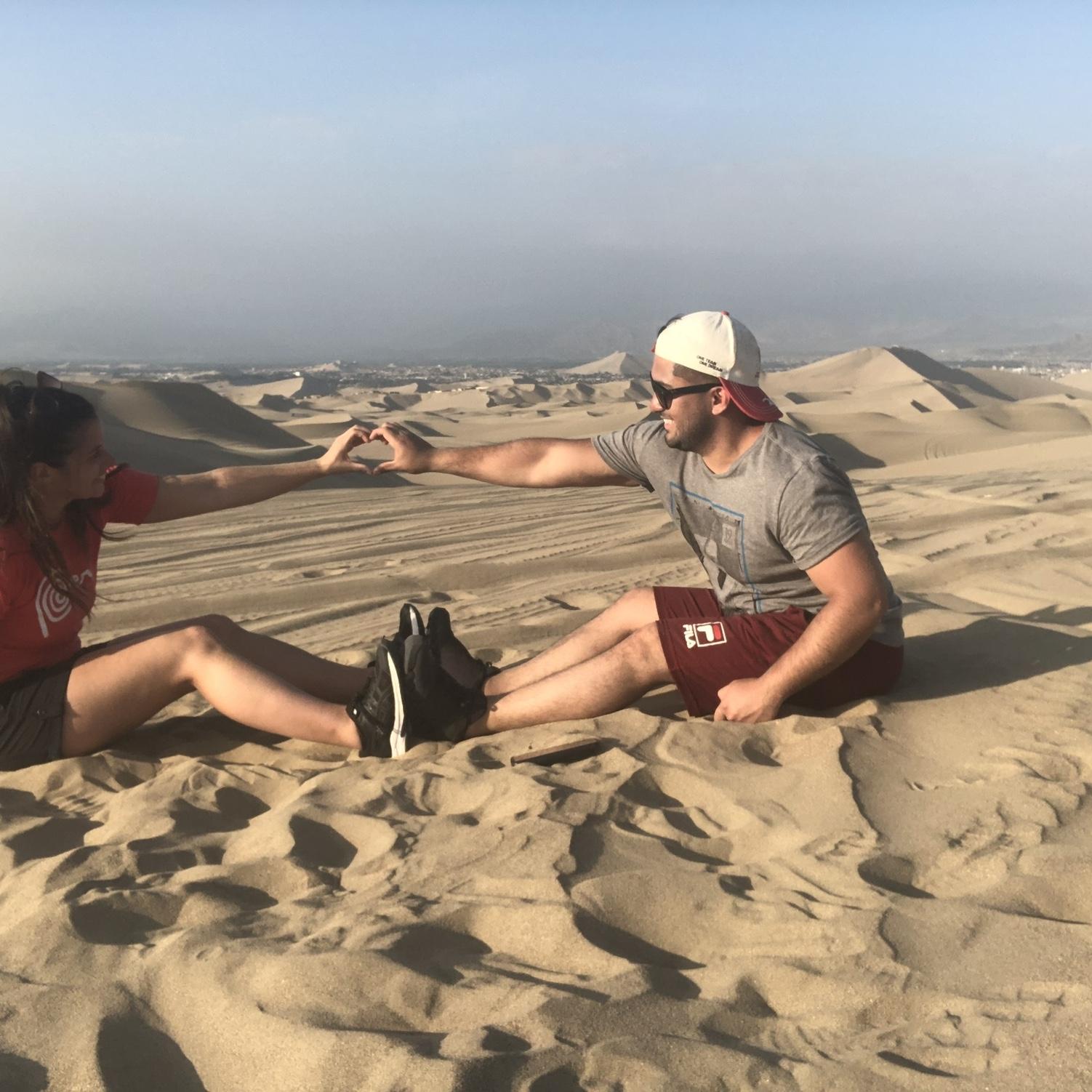 Riding through the desert