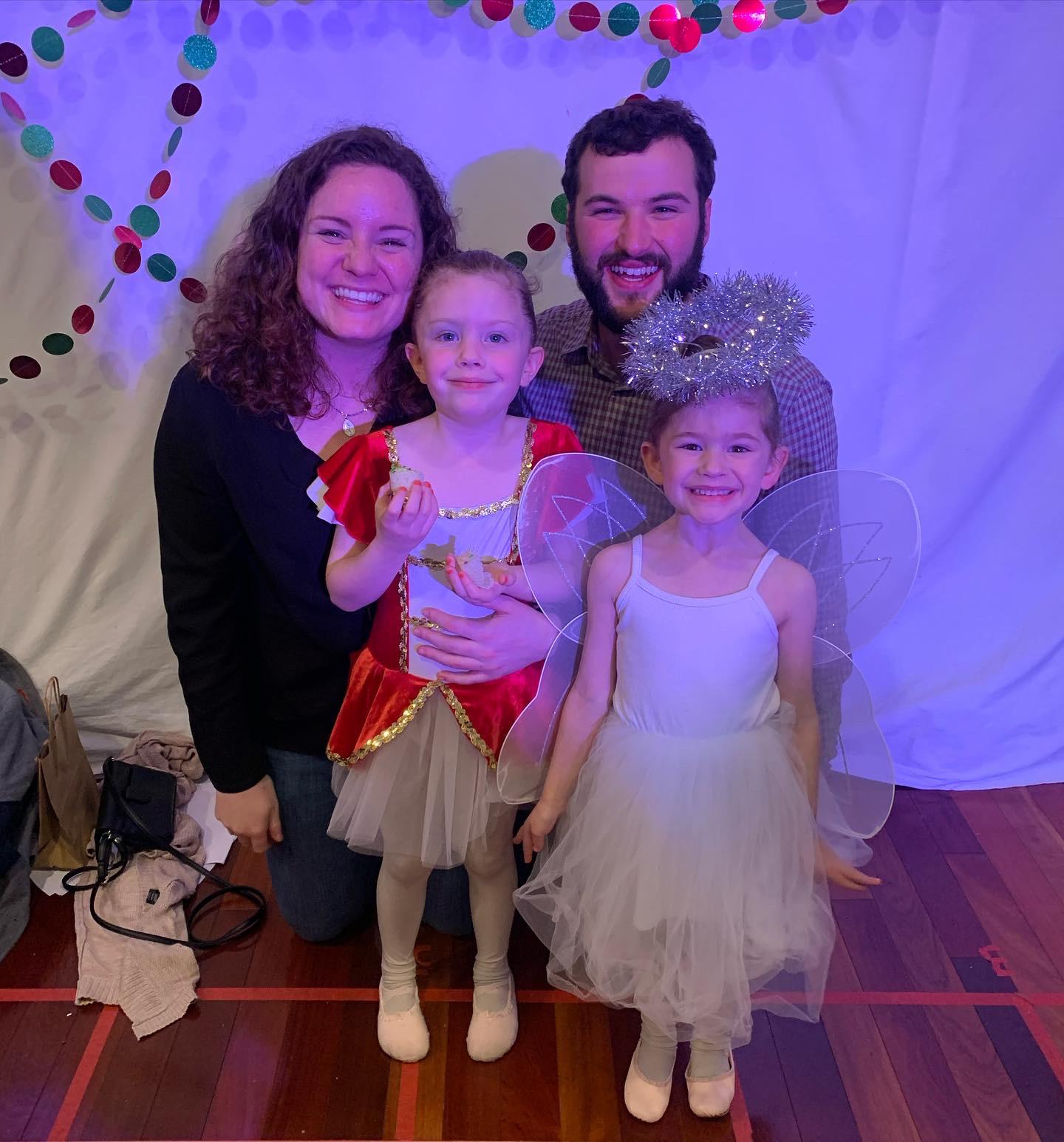 Took a trip down to NH to see my oldest nieces dance recital—they love Eli so much!