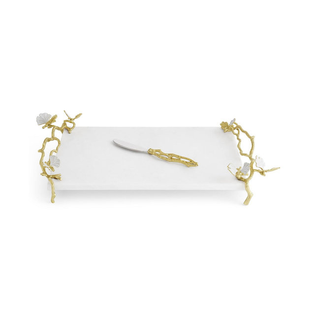 Michael Aram Butterfly Ginkgo Gold Cheeseboard Spreader