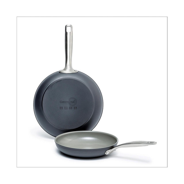 GreenPan Chatham 8" & 10" Ceramic Non-Stick Open Fry Pan Set