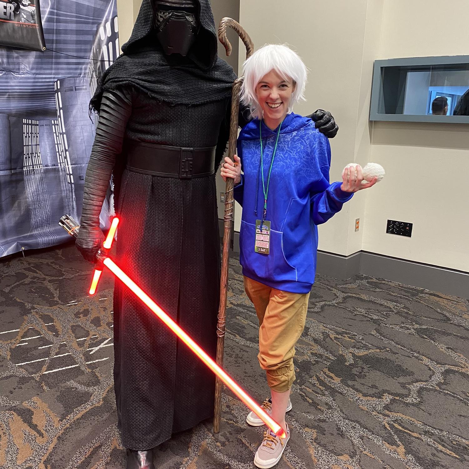 Mary’s first convention GalaxyCon 2022 - Kylo Ren and Jack Frost
