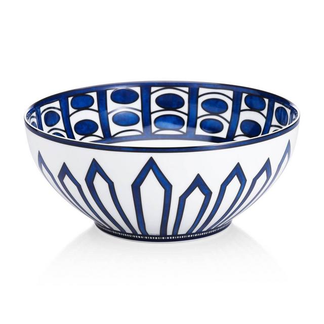 Hermès Bleus D’Ailleurs Large Salad Bowl