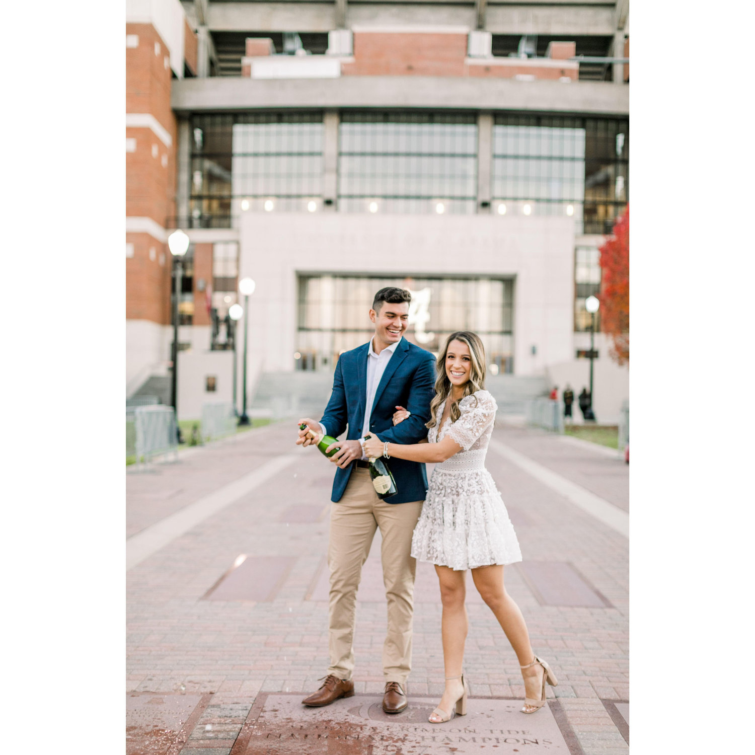 Katelyn and Tommy are both huge Alabama Football fans and loved getting to watch the team thrive during the Nick Saban years.