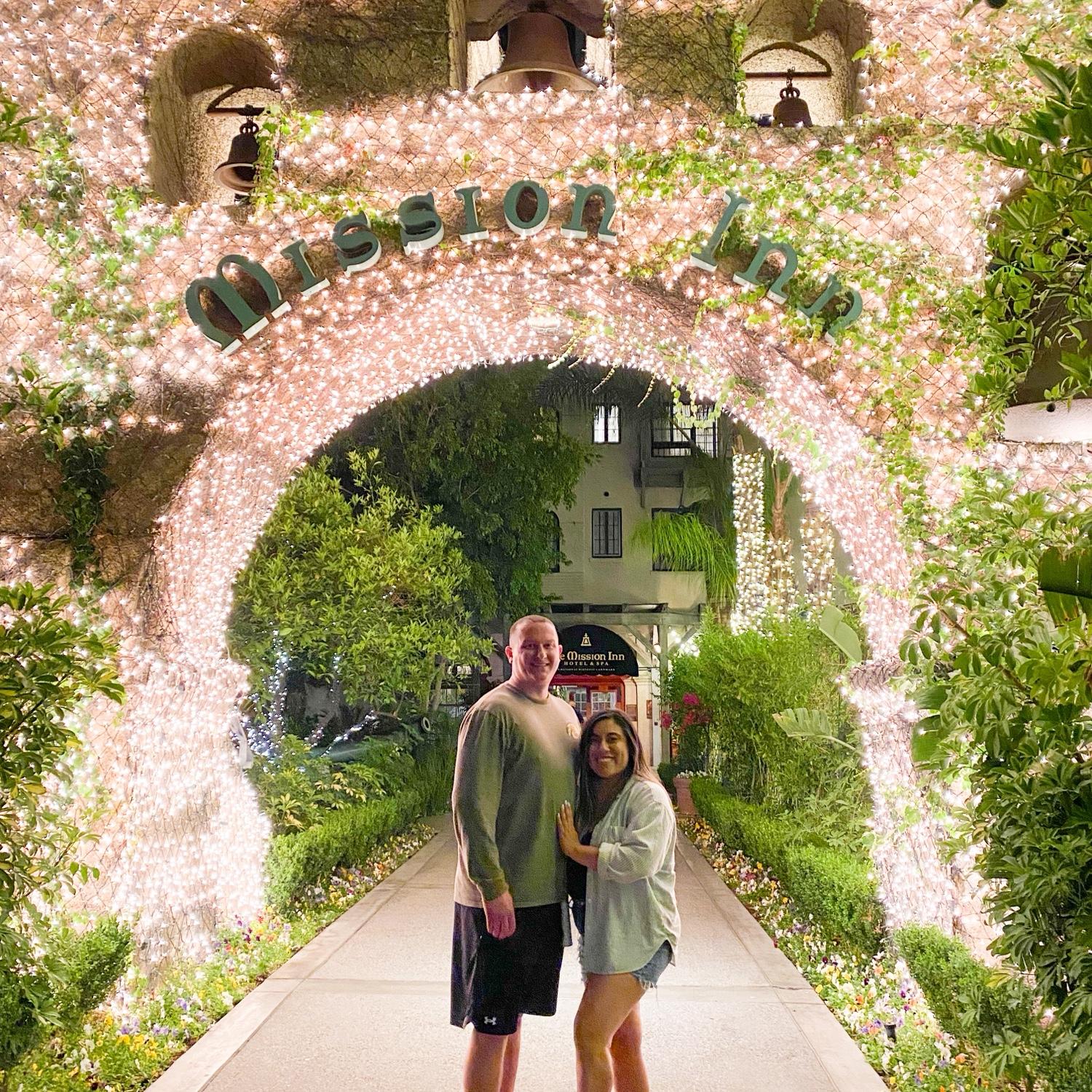The Mission Inn - Justin visiting Ellie’s family for the first time