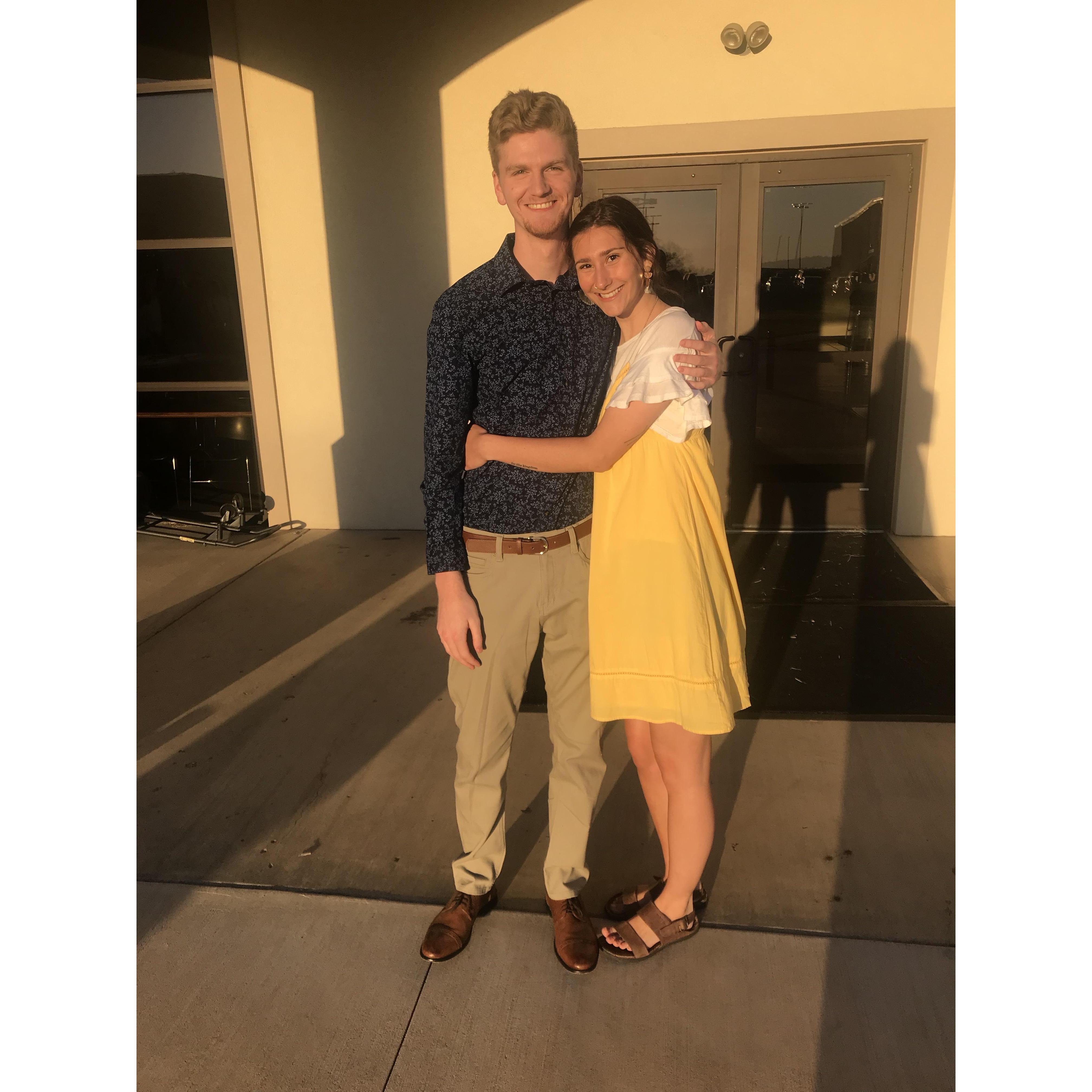 First time being wedding dates together!