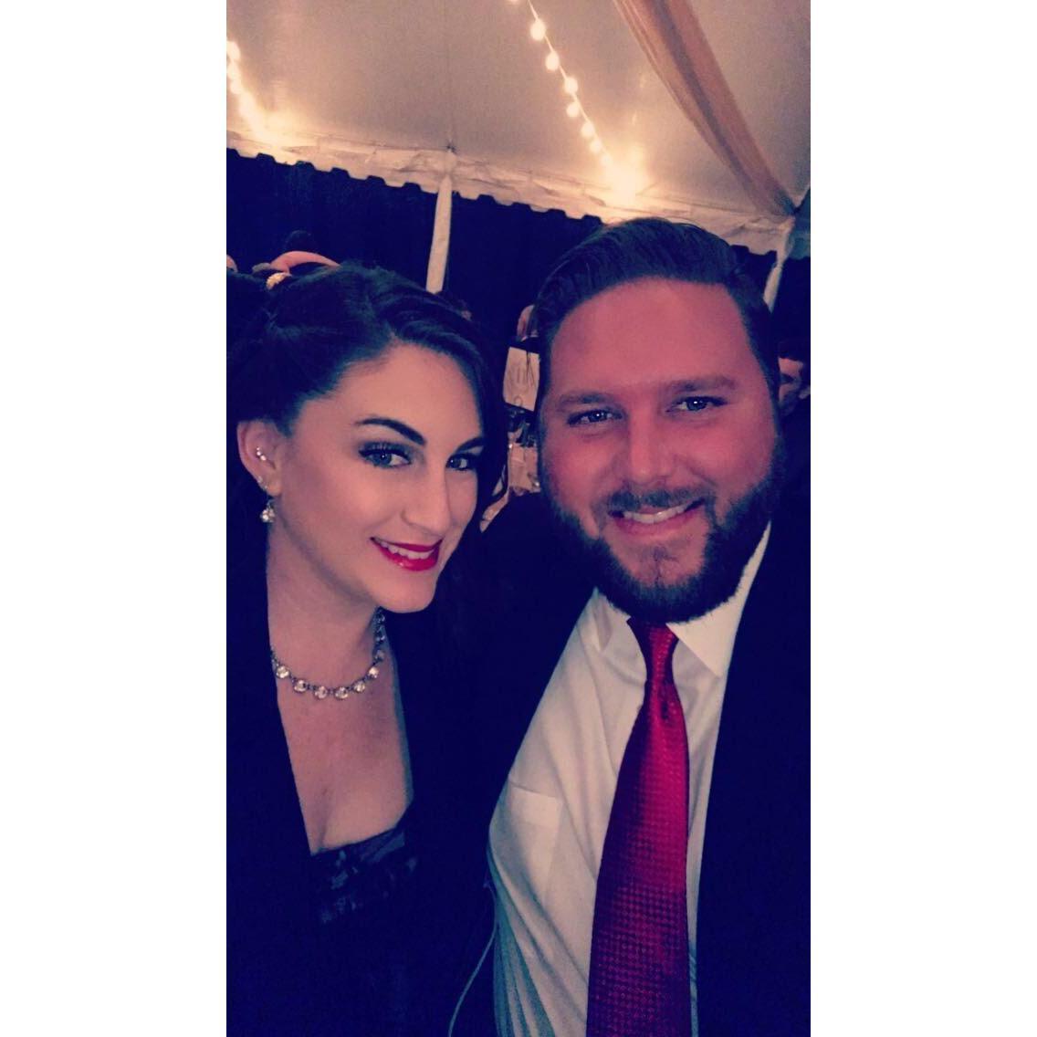At our friend's wedding