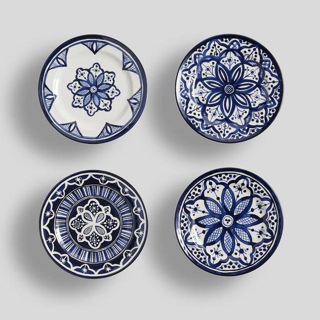 Medina Melamine Appetizer Plates, Set of 4