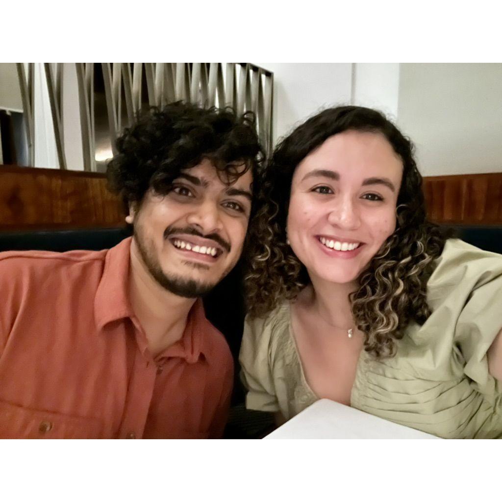 At our favorite restaurant.