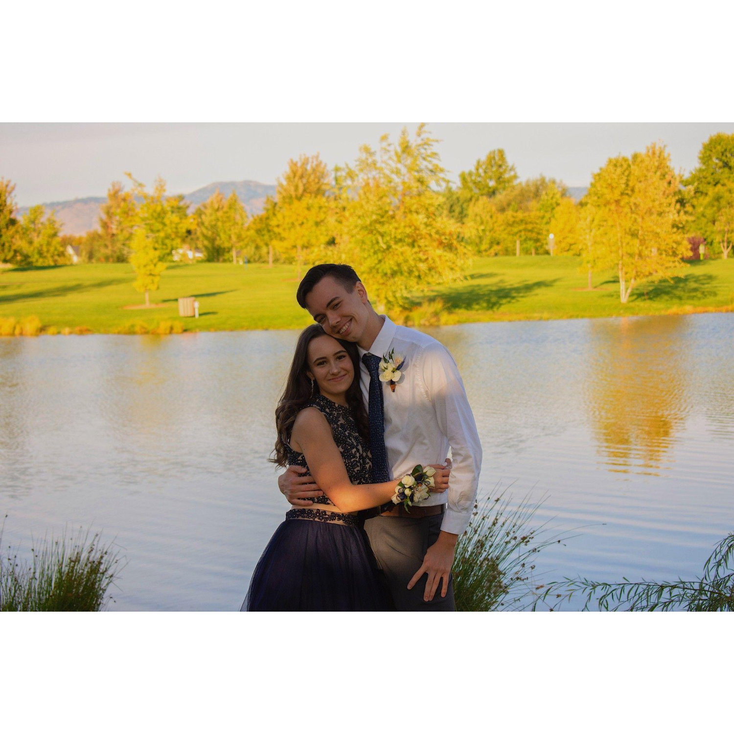 Our first high school dance together
