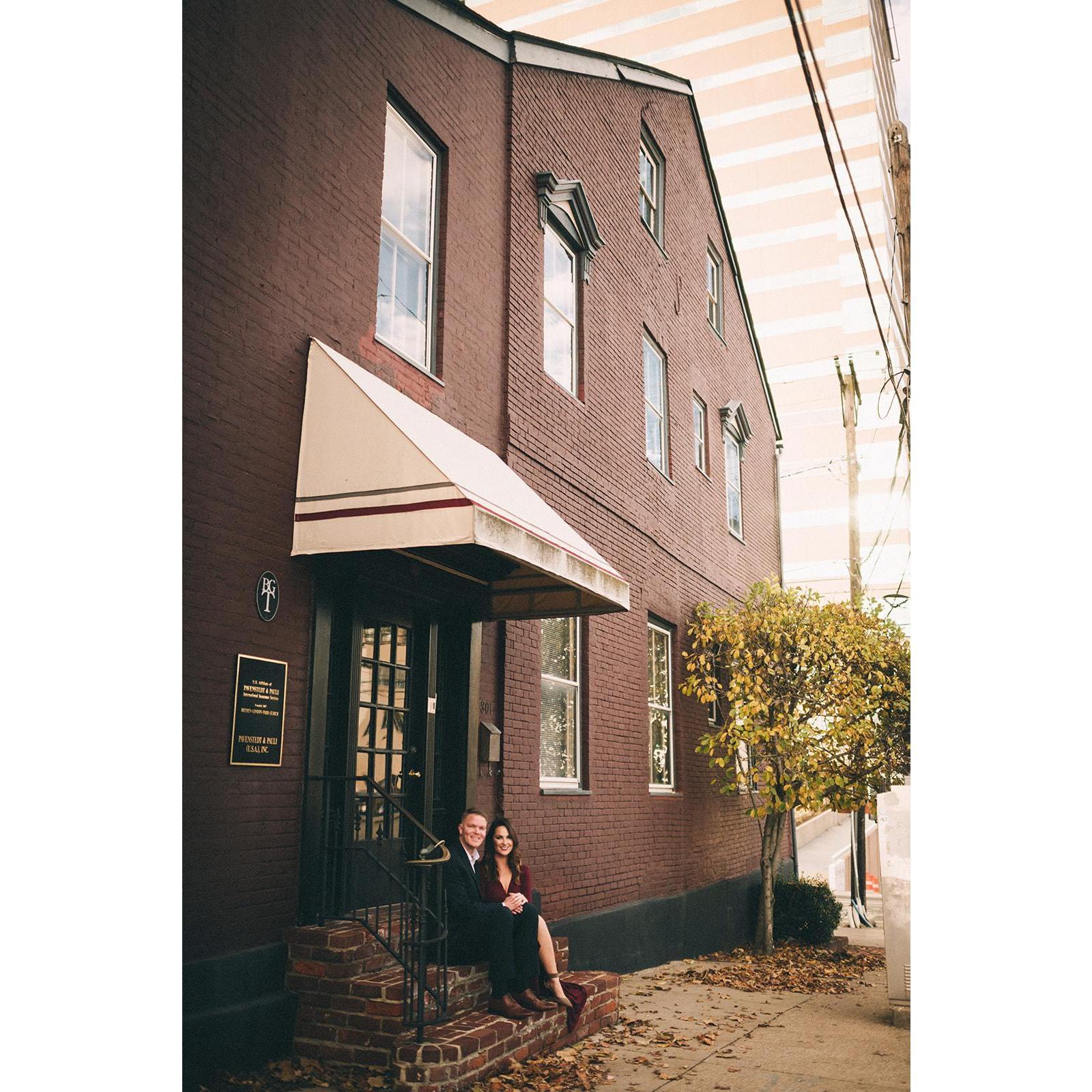 We met for the first time on those steps. Corner of Mill & High St.