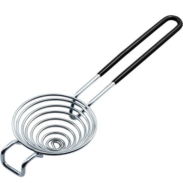 CAMKYDE Egg Separator Food Grade Stainless Steel Egg Yolk White Separation Tool (Black)