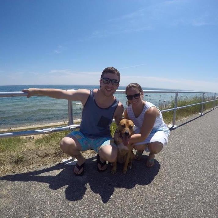 Crazy hot day on Martha's Vineyard with our friends and the pups.