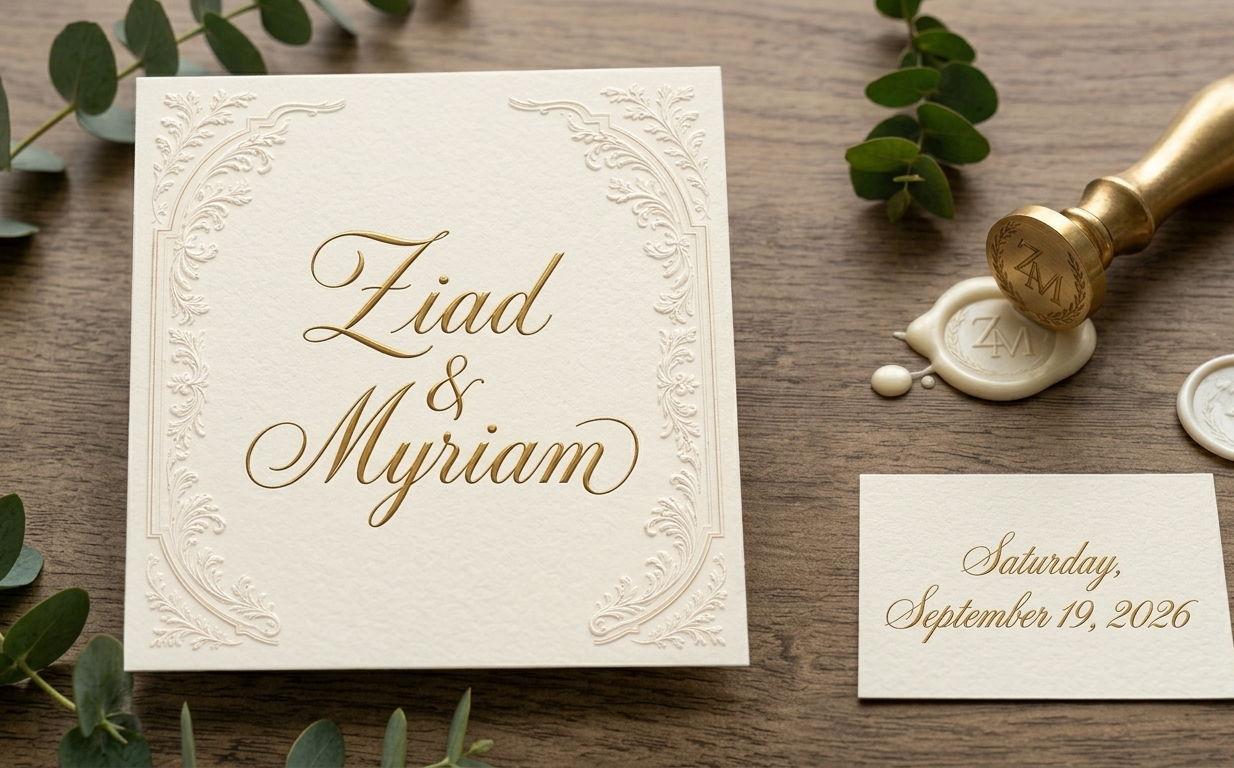 The Wedding Website of Myriam Khoury and Ziad Bourji