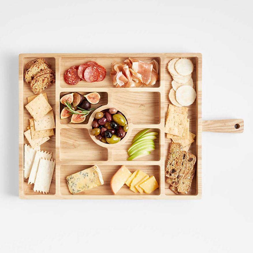 Carson Large Sectioned Ash Wood Serving Board