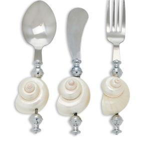 Tres J Set-of-Three Shell Silverware