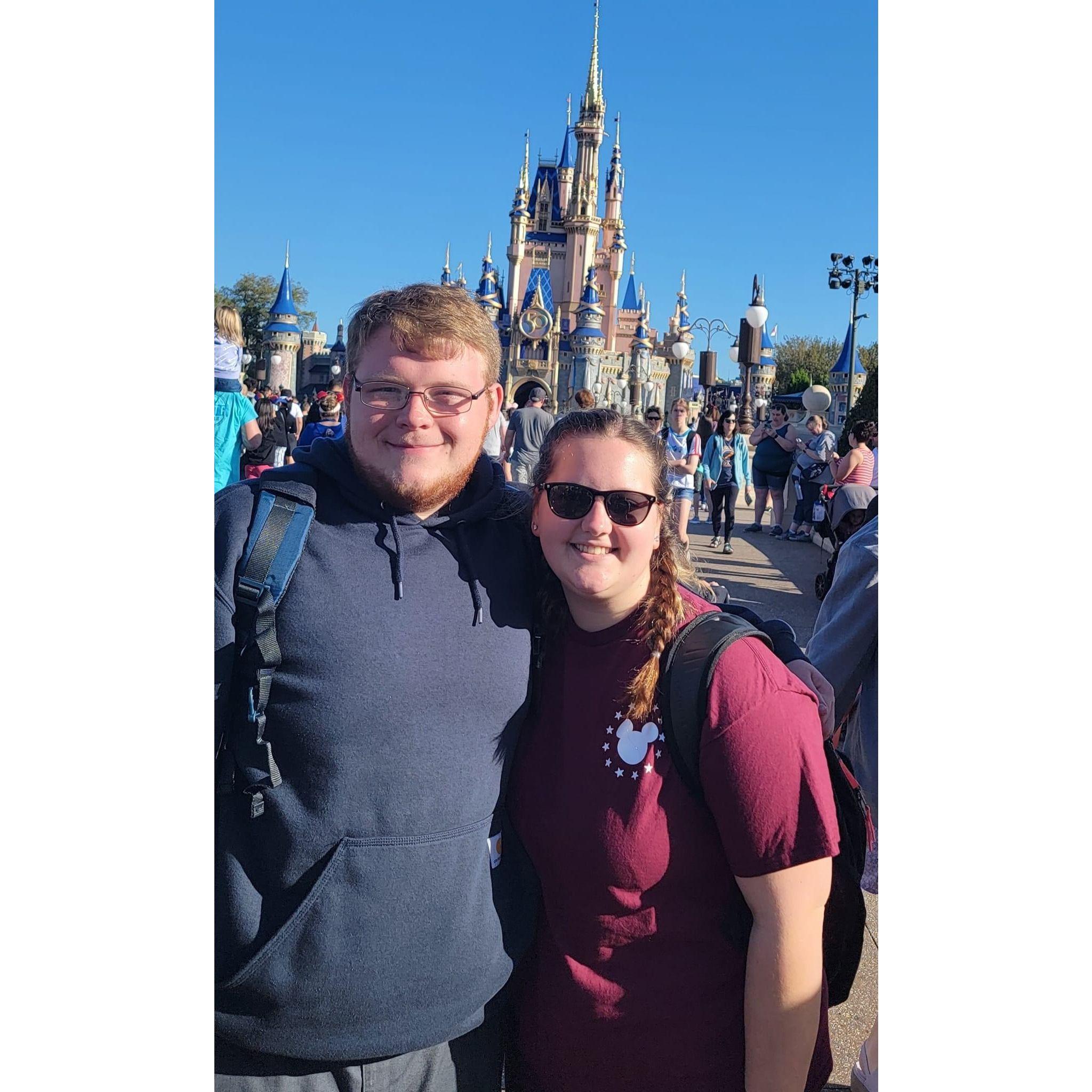 March 2022 - We just started dating and ended up at Disney together on a Band trip.