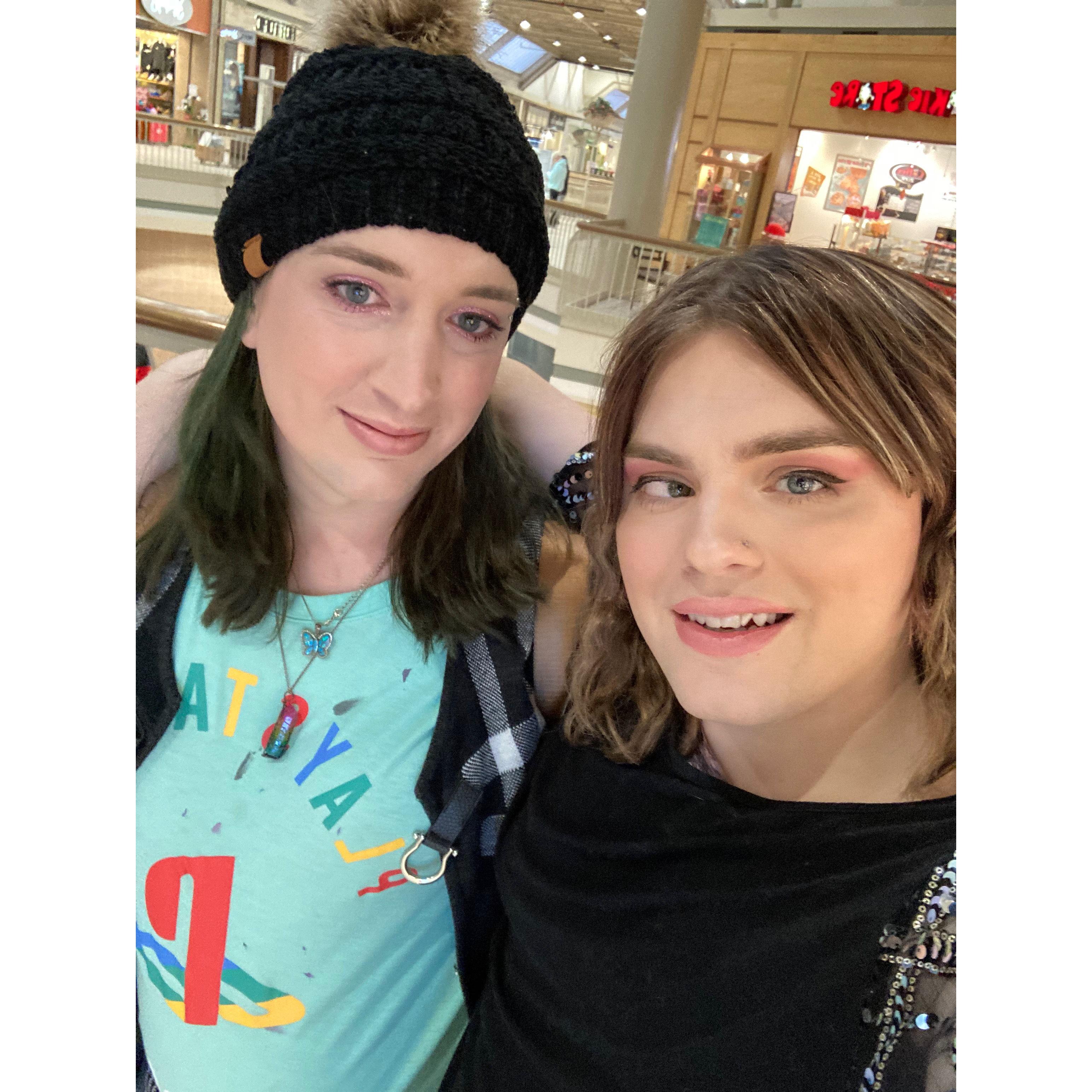 A day out in the mall in early 2022.