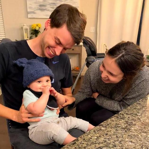 Hanging with our nephew, Carter!