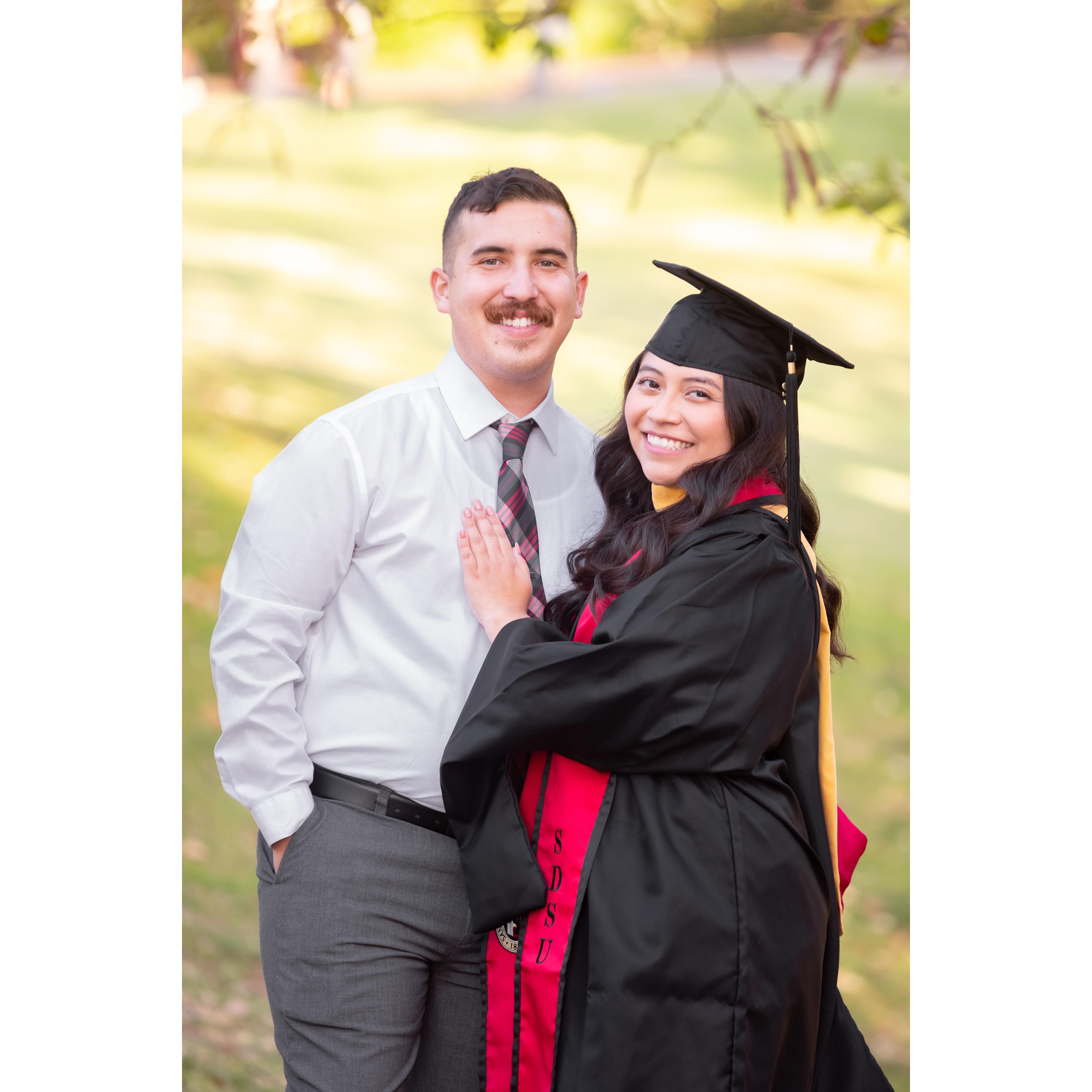 When Michelle graduated from San Diego State University with her Master's degree