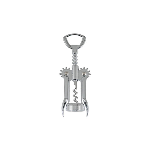 True Soar Winged Corkscrew Wine Opener - Self Centering Worm, Stainless Steel, Manual Wine Bottle Opener, Chrome Silver