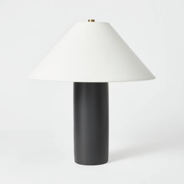 Column Table Lamp (Includes LED Light Bulb) Black - Threshold™ designed with Studio McGee