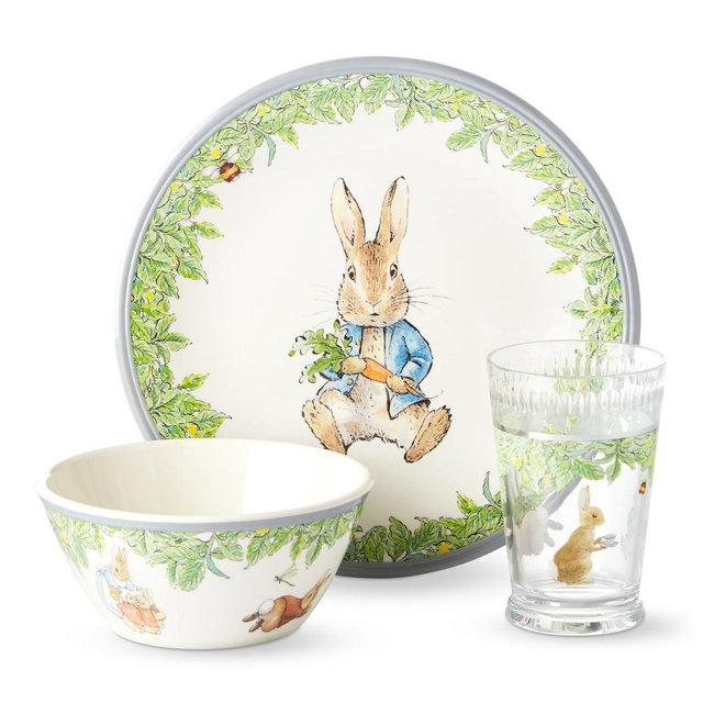 Peter Rabbit Kids Melamine Set, Set of 3