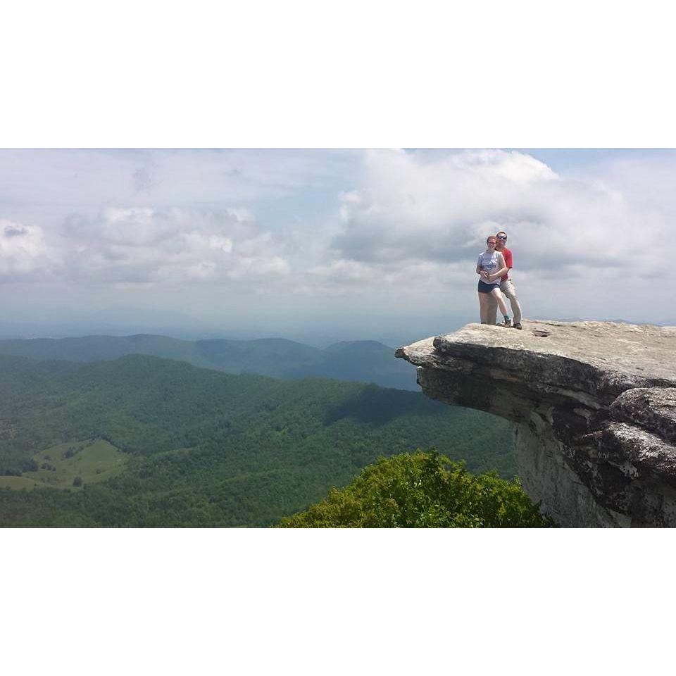 The iconic McAfee Knob in Catawba, VA (June 2015)