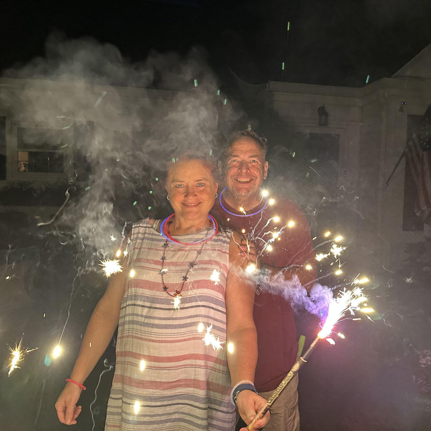 Troy & Dawn on fourth of July