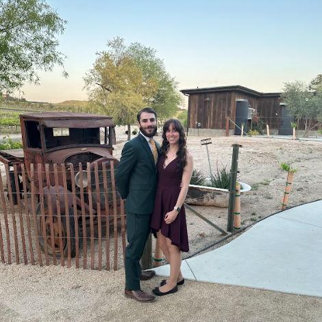 At our friends wedding in California