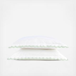 Scallop Edge Pillowcase, Set of 2