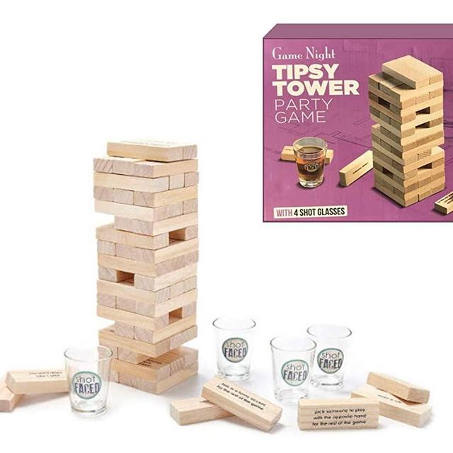 Shopefied Tipsy Tower Party Game 4 Shot Glass
