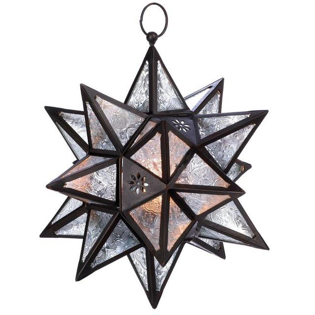VERDUGO GIFT Moroccan Hanging Star Lantern