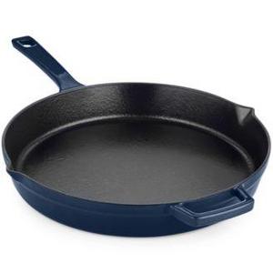 Martha Stewart Collection Blueberry 12" Enameled Cast Iron Fry Pan, Only at Macy's