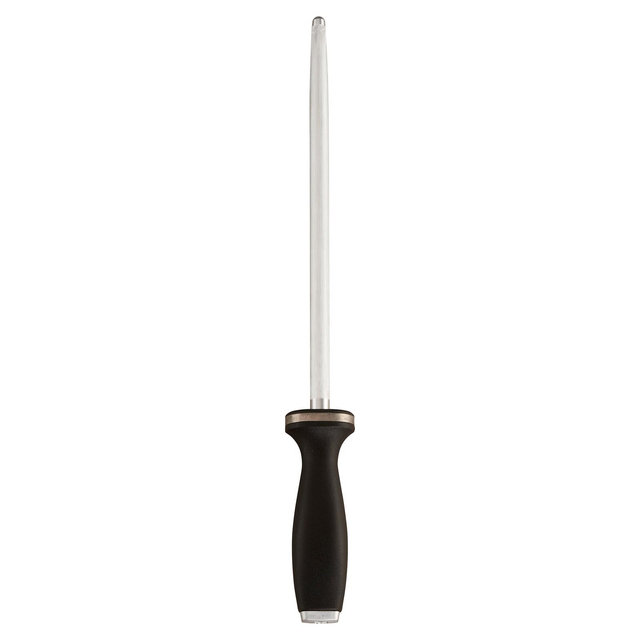 ZWILLING 10-inch Sharpening Steel with Stainless Steel End Cap