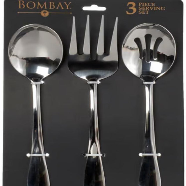 Bombay Stainless Steel 3pc. Serving Set