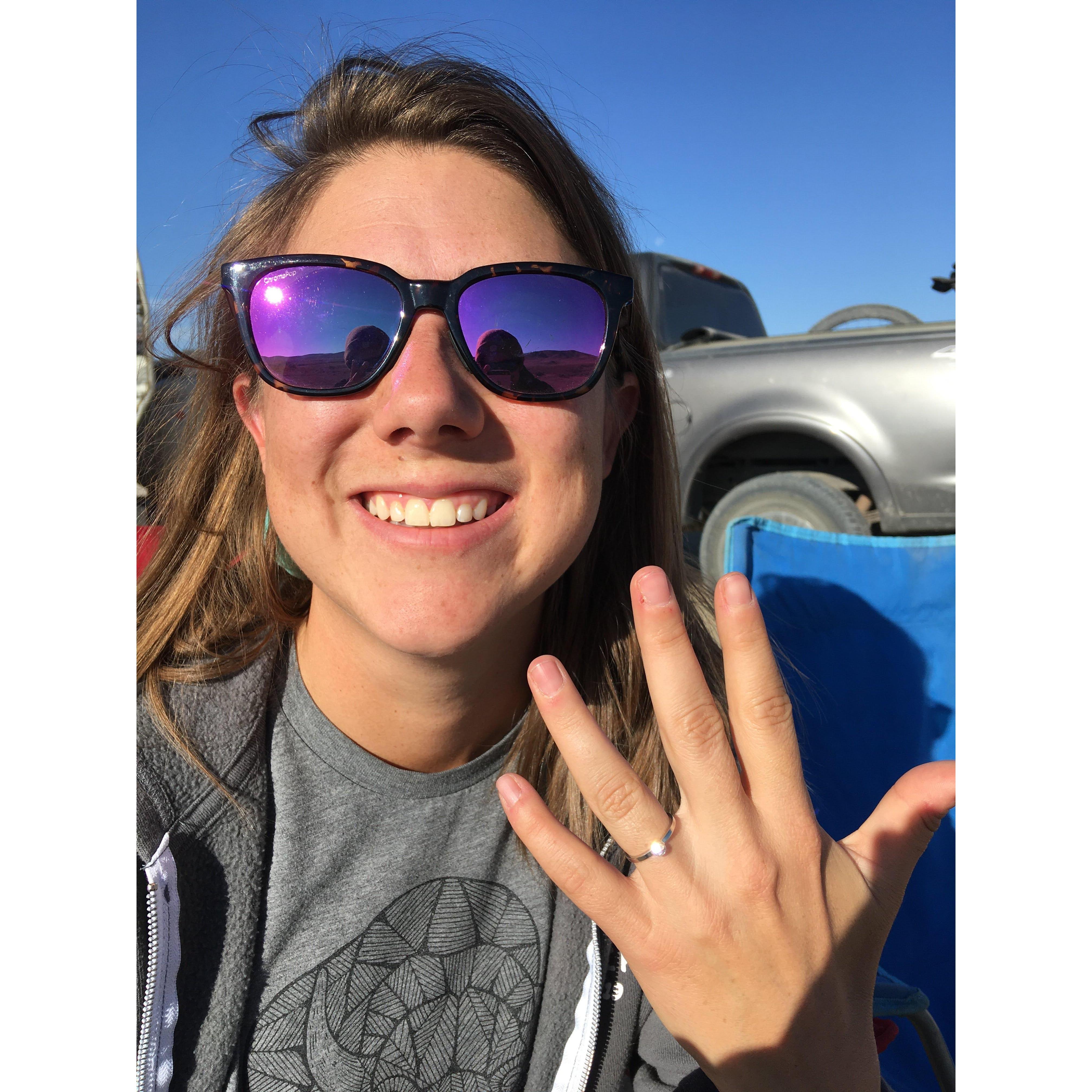 The morning of our engagement 
Oct 5th, 2020.