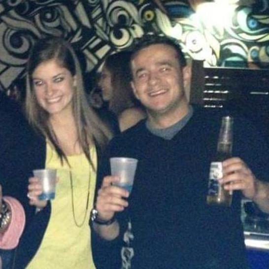 Supporting fellow coworkers at Shots! Miami in 2014